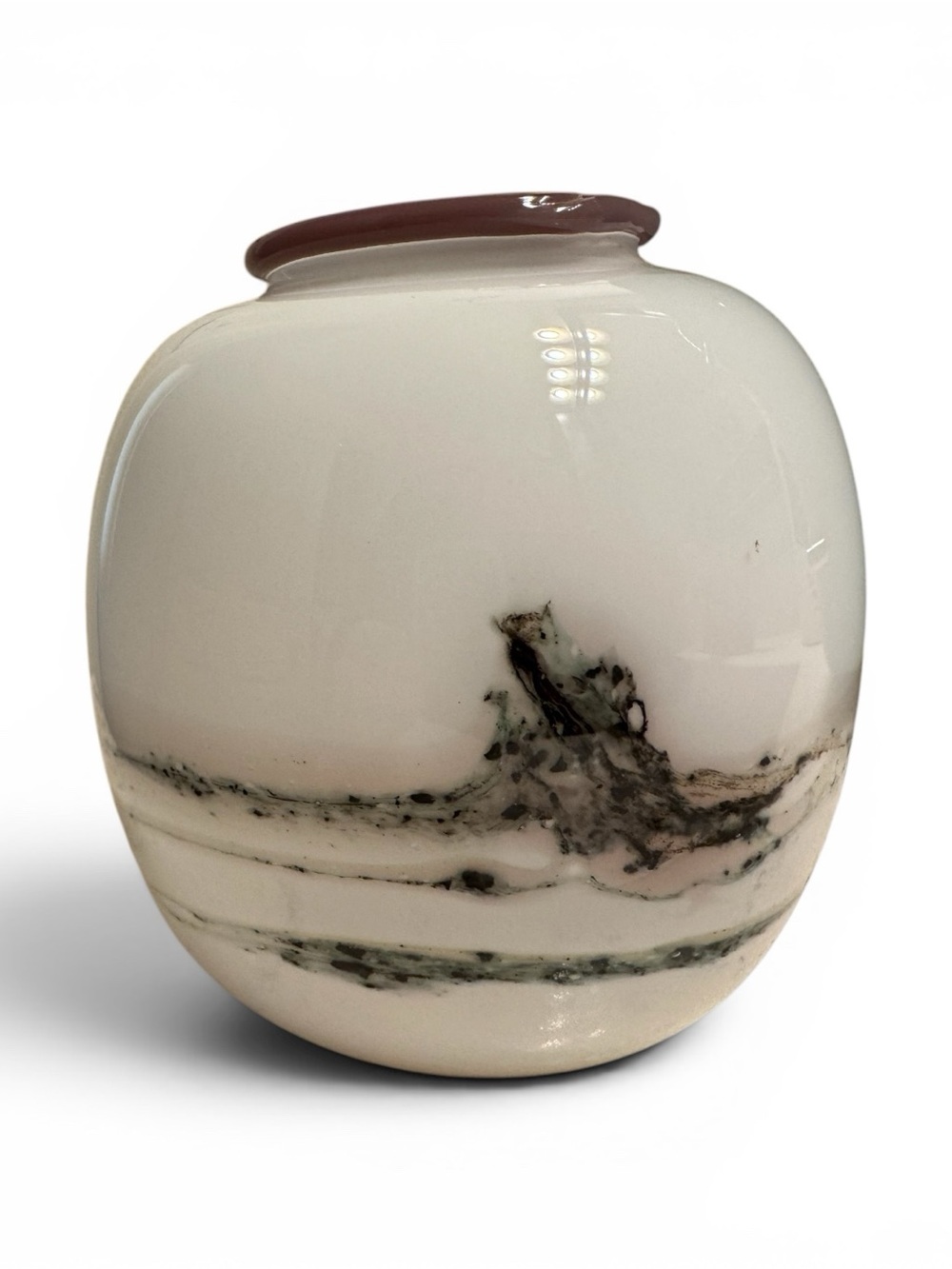 Vintage Holmegaard Sakura small vase designed by Michael Bang in 1983. - Picture 3 of 7